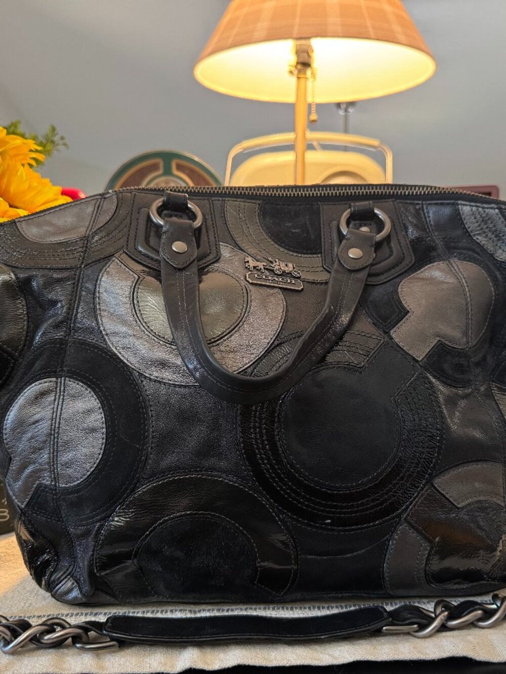 Coach Madison Patchwork Leather Tote Bag | Large Shoulder Bag